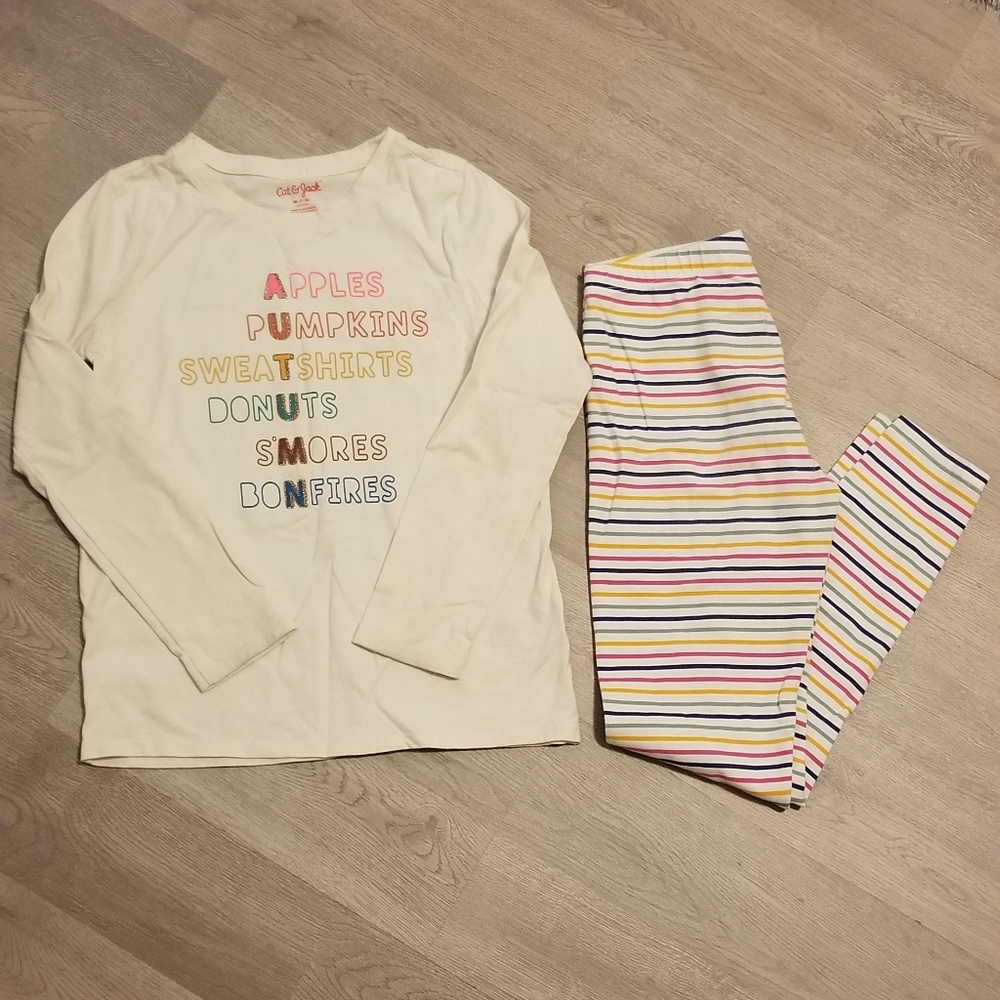 Autumn girl's two piece set